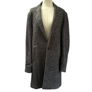 Men’s Good Man Brand Dark Grey Long Overcoat Sz XL